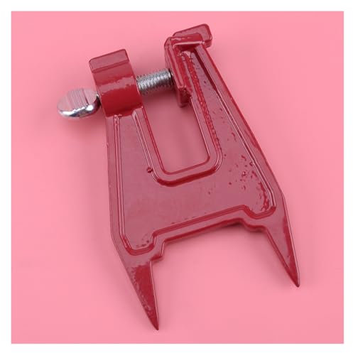 Red Metal Stump Vise Chainsaw Sawing Chain Sharpening Filing Tool Bar Clamp Professional Fit For Chainsaw