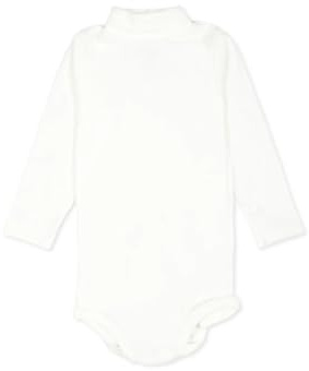 Petit Bateau A0BQF Body De Manga Larga Con Cuello Alto Bebé-Niños Marshmallow 6 Meses