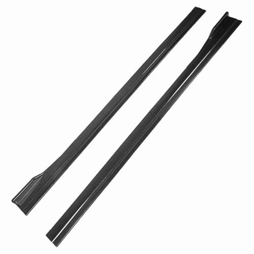 Faldón lateral para coche 200 x 11 cm fibra de carbono 4 secciones divisor para coche universal