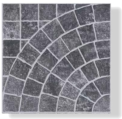 Piastrelle ad incastro per esterni e giardino, in ceramica, impermeabili, 60 x 60 cm, per tutte le condizioni atmosferiche e facili da pulire