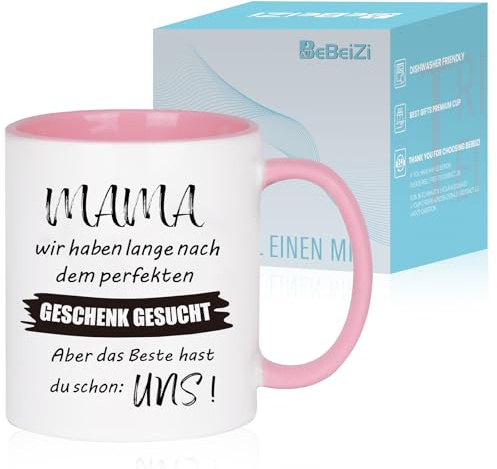 Tassen für Mama zum Muttertag, Geburtstag, Erntedankfest, Weihnachten - Kaffeetasse to Go für Frauen, 330ml
