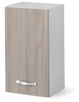 Linea Azzurra Pensile Cucina Sospeso 40 con 1 Anta e 2 Ripiani Mobile in Legno Made in Italy H72xL40xP32 cm cm Facile da Montare (Olmo)