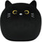 Vicloon Peluche, Cuscino in Peluche a Forma di Gatto, Kawaii Giocattolo Morbido, Animali di Peluche, Super Morbido, Bambola di Peluche Cuscino, Regalo per Bambini Ragazza 3+ Anni (Gatti Neri, 18cm)