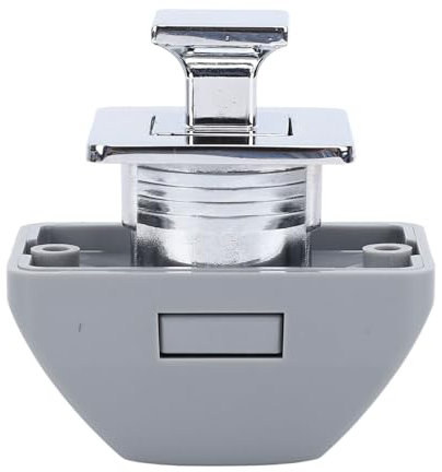 Akozon Push-Schrankschloss für Wohnmobile – Schlüsselloser Metall-Druckknopfverschluss für die Lagerung von Wohnmobilen, Yachten und Booten (Silver)