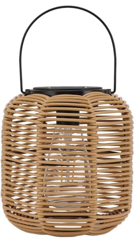 Yosoo Health Gear Solar Laterne für Außen, Hängend, Dekorative Rattan-Laternen für Garten, Veranda, Terrasse, Patio, Hof