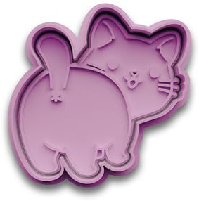 Katzen II Plätzchenform für Kekse in Katzenform | Katzenliebhaber Geschenk | Keksausstecher | M3