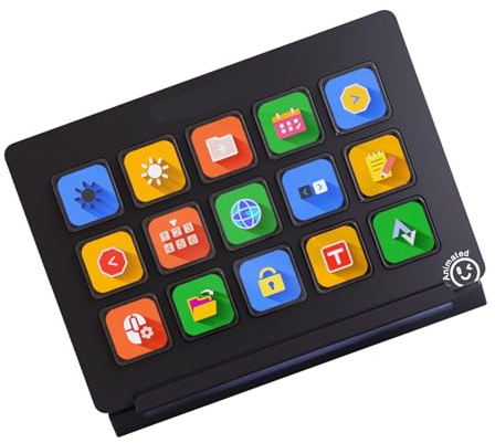 Gramigg Customizable 15Key Ai Keyboards Stream Controller Deck For Live Broadcasting For Mutiple Apps For Content Creators