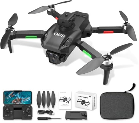 A Alpha Drohne mit Kamera, Profi FPV Drohne für Einsteiger mit Kamera Quadrocopter Indoor & Outdoor Geschenke für Anfänger