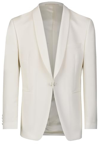 Wilvorst Classics Herren Dinnersakko Schalkragen Cremeweiß, Bekleidungsgröße: 50