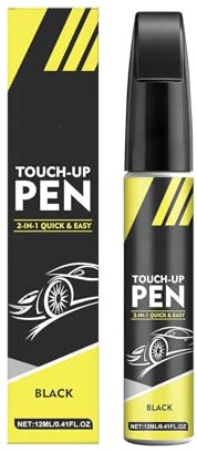 Lackstift Schwarz Matt 10ml – Perfekte Deckkraft und schnelle Trocknung - Ergebnisse für Steinschläge - Auto Lackstift Schwarz Glänzend, Kratzer Entferner Auto (1)