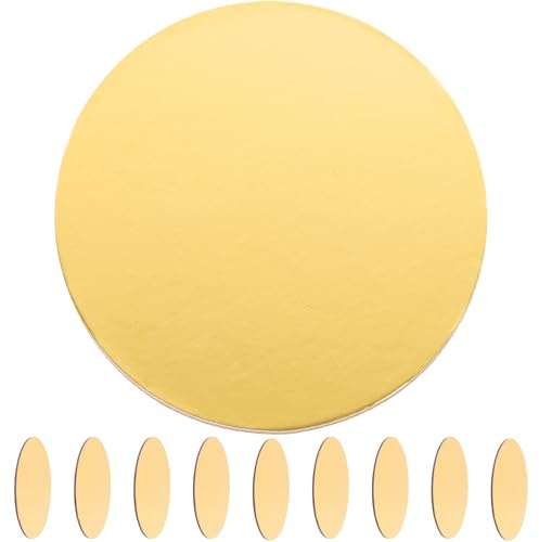 CIYODO Basi per Torte Rotonde in Carta 10 CM Set da 20 Pezzi per Esposizione Dolci e Torte di Compleanno Accessori per Feste e Pasticceria Base Robusta per Mousse e Dessert