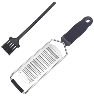 Androxeda 1 Pièce Râpe À Zesteur En Acier Inoxydable Lame Fine Pour Fromage Dur Agrumes Et Noix De Muscade Idéale Pour Cuisine Quotidienne Facile À Nettoyer