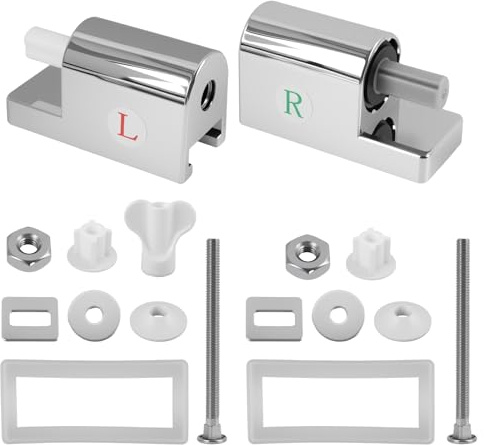Ensembles de Fixation Universelle pour Abattant WC avec Charnières Softclose Fonctions, Complet pour Installation Facile et Sécurisée, Charnières de Rechange en Métal Résistance ﻿ ﻿