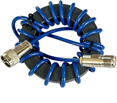 Kurzwellenradio Gleichtaktdrossel 1:1 Balun, 2000W Spitzenleistung für FT8/SSB, Nickel-Zink-Ferritkern mit Kupfersteckern, Entstörfilter für Antennenanlagen, Blau
