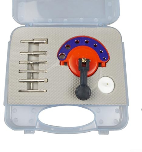 Adjustable Glass Tile Drill Bit Locator 4-12mm, Hole Cutter Core Guide for Marble Ceramic Porcelain, Stainless Steel Drilling Jig Tool