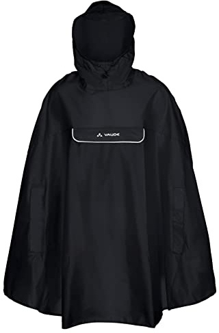 VAUDE Valdipino Poncho, wasserdicht und winddicht, black, M