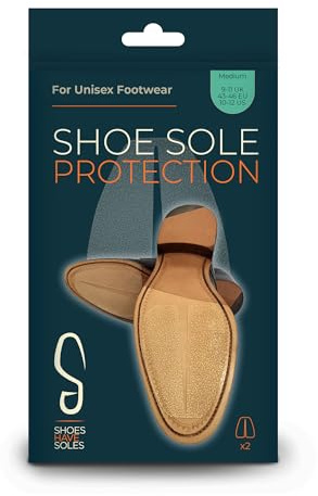 Transparent Sole Protector, Anti Slip Grips to Help Cut Costs Due to Frequent Resoling, Non Slip Pads for Men’s & Women’s Footwear, Small US 7-9 (EU 39-42) - Sole Protection