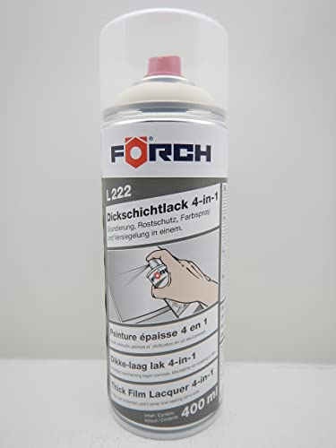FORCH 4 in 1 RAL 1015 HELLELFENBEIN DICKSCHICHTLACK LACK SPRAY SPRAYDOSE 400ML (1)