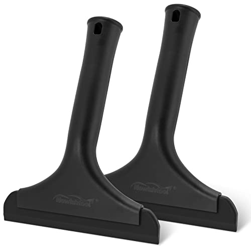 NEWISHTOOL Window Tint Tool Small Squeegee Bathroom Shower Squeegee, 2-Pack | All-Purpose Soft Silicone Blade Scraper, Car Windshield Shower Glass Mirrors Kitchen Countertops Sink Cleaning Water Removal