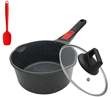 Bobikuke Casseruola Antiaderente 16 cm, Manico Rimovibile, Ideale per Tutti Fornelli, Lavastoviglie Safe, forno sicuro