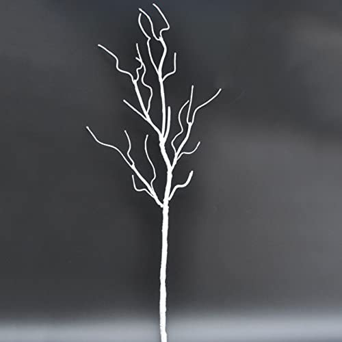 Rami di albero artificiali, grande ramo bianco essiccato artificiale, pianta decorativa, ramoscelli secchi, decorazione per matrimoni e casa (medio)