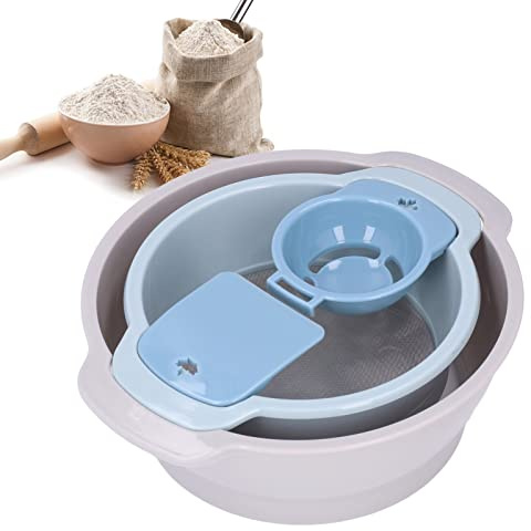 4-teiliges Pollensieb-Set, Stapelbares Netzsieb, PP-Küchensieb, Wiederverwendbares, Platzsparendes, Leichtes, Feinmaschiges Sieb Zum Backen in der Küche