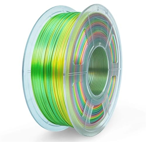 Fachmann PLA Filament Rainbow 1.75MM 1KG Change Color Every 18Meters Odorless (Farbe : 03)
