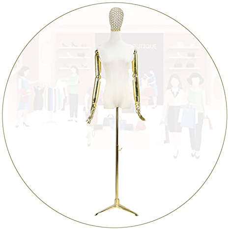 Maniquí De Torso De Maniquí De Sastre Femenino, Torso De Maniquí Femenino, Maniquí Con Forma De Vestido De Mujer Ajustable En Altura Utilizado Para Guardarropa De Tienda, Estante De Exhibición De Med