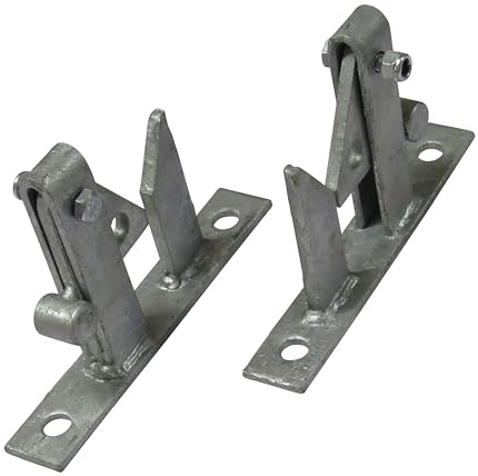 Heavy Duty Auto Gate Catch X2 (Galvanised Automatic Latch Lockable Field Garden)