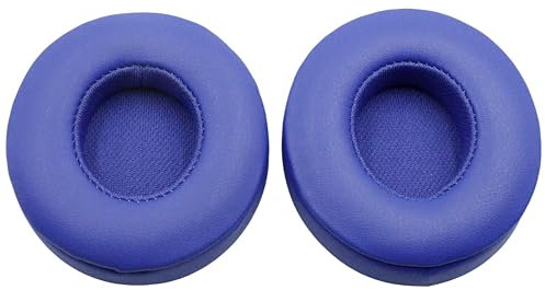 Xinyuekj Ear Pads Replacement,Compatible with Beats by Dre Solo3/Solo2 Wired/Wireless A1796/B0534 Headphones,Ear Pads Cushions with Upgrade Memory Foam & High Protein Leather(Navy Blue)