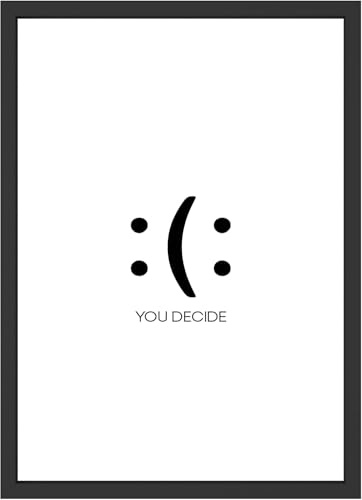 WBdesignz Minimalistisches Poster - Wanddeko für Wohnzimmer, Büro, Schlafzimmer, Küche Motivation Bild mit botschaft Kunstdruck (30 x 40 cm, ohne Rahmen)