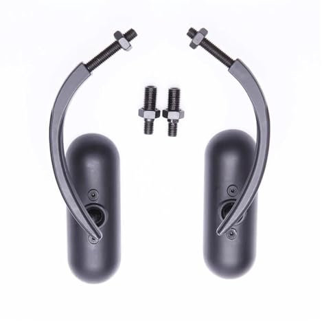 Lenkerendenspiegel Motorrad Rückspiegel M8 M10 Spiegel Für Aprilia Sportfahrzeug E-Bike Roller Moped Straßenrad Chopper Cruiser Dirtbike Quad Rückspiegel Seitenansicht am Lenker(Schwarz)