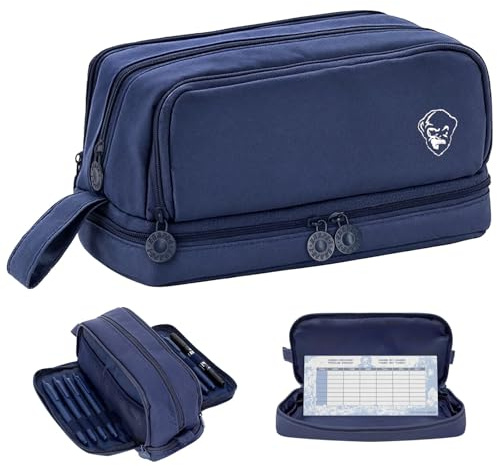ENAPE Multipocket XL Federmäppchen mit Fächern – Großes Stifteetui für Schule, Uni & Büro – Robustes Schlampermäppchen für Jungen, Mädchen & Erwachsene