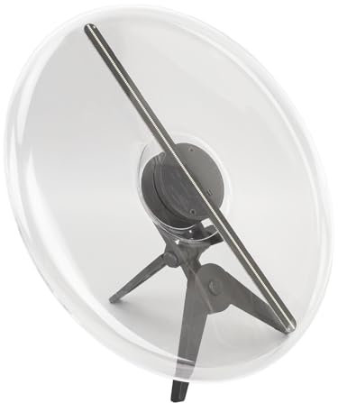Ventilateur D'hologramme 3D, Affichage Publicitaire de Projecteur D'hologramme 3D avec 224 Perles de Lumière LED, Projecteur Vidéo Holographique, Ventilateur D'hologramme (Prise