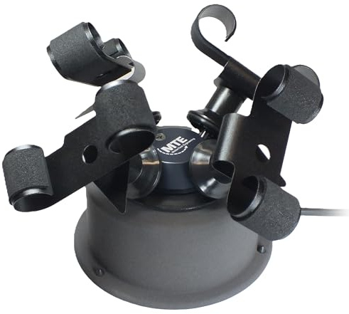 MTE Bewegungstechnik Uhrenbeweger (WTS 4 Anthrazit) bis zu 4 Uhren – Elektronisch gesteuerte Rotation und Pausen – Uhrenbeweger für Automatikuhren – leiser Watch Winder – Made in Germany