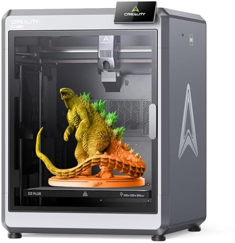 Creality K2 Plus 3D Drucker, 3D Printer Unterstützt Mehrfarbdruck (benötigt CFS), Dual AI-Kamera, Vollautomatisches Nivellieren, Next-Gen Direct Drive Extruder, Bauvolumen 350×350×350 mm