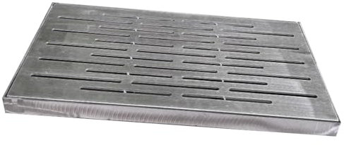 BomDog Abflussgitter Für Den Außenbereich, Abnehmbarerative Roste, Rinnenabdeckung Mit Netz/Sier/100X50X3Cm