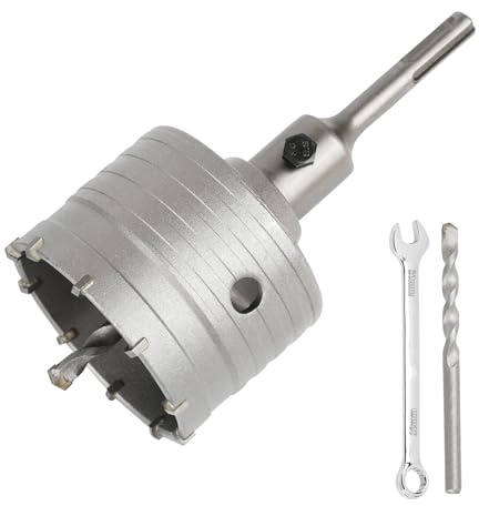 80MM Bohrkrone Set Mit SDS Plus Adapter 110mm Und Zentrierbohrer 2x8x110mm,Lochsäge 80mm Dosensenker Hohlbohrkrone,Bohrkrone Steckdose Für Mauerwerk Und Beton
