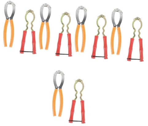 Alipis 5 Ensembles Outil D'ouverture D'écrou Outil D'ouverture pour Écrou Décortiqueur Opération Casse-Noix Outil D'ouverture pour Noyer Clé Casse-Noix Robustes Fonte 2 Pièces * 5