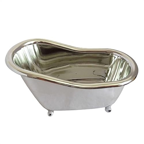 Casa Mini secchiello for il ghiaccio piccolo a forma di vasca da bagno, decorazione for la casa, 3 colori Bar(Silver)