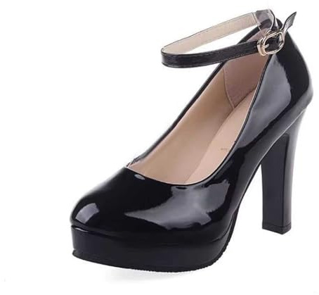 Scarpe Bavaresi Donna Scarpe con Tacco Donna Blocco Rotondo Caviglia Piattaforma Matrimonio Festa Calzature Stivali Costume Tradizionale