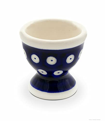 Boleslawiec Pottery Egg cup, Original Bunzlauer Keramik, Decor 42
