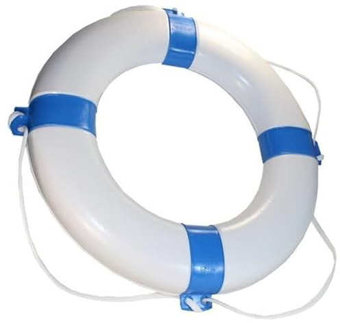 Rettungsring Rettungsreifen Schwimmreifen 57 cm, Farbe weiß/blau