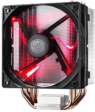 Cooler Master Hyper 212 LED Dissipatore Sistema di Raffreddamento – Durevole e Versatile - 4 Tubi di Calore a Contatto Diretto Continuo con Alette, Ventola da 120mm PWM