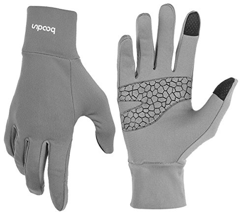 BOODUN Leichte Sporthandschuhe Laufhandschuhe WARM UP Running Handschuhe Unisex Sport Handschuhe Slim Walking Handschuhe für Damen und Herren mit Touchscreen-Funktion