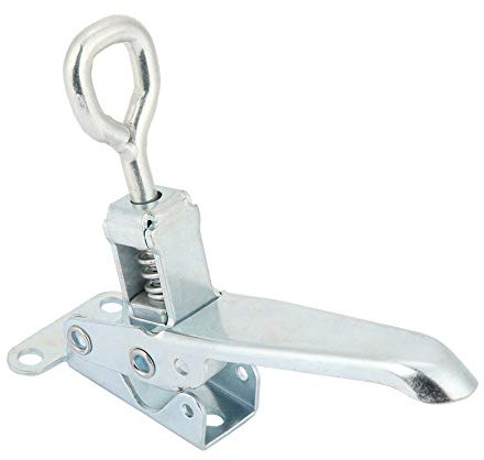 Aeloa Catch Lock, Sperre Fangen Metallschnallenverschluss Abschließbarer LKW Anhänger Karosserieklemmhaspe Für LKW Anhänger Container