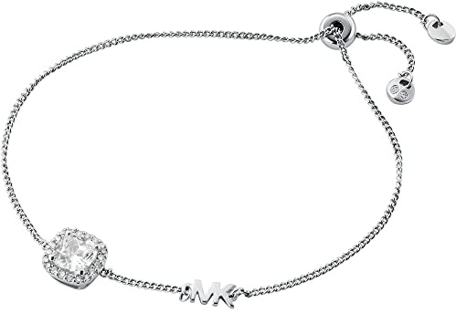 Michael Kors Damenarmband aus silberfarbenem Halbedelstein mit Schiebeverschluss