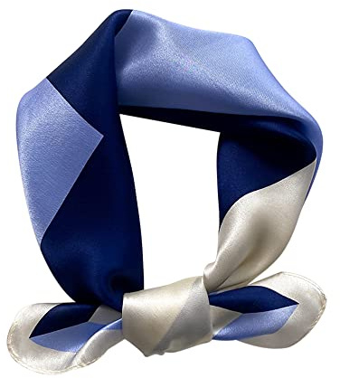 Pure Mulberry Silk Scarfs Women Small Square Scarf 21 x 21 Breathable Lightweight Neckerchief Printed Headscarf