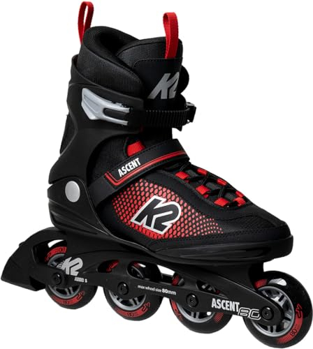 K2 Ascent 80 M Inline Skate Black/red, 47