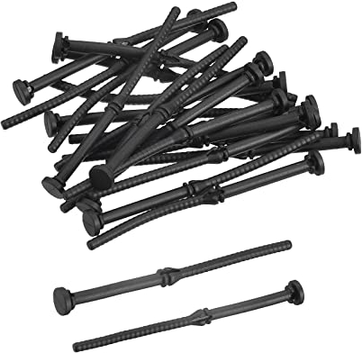 sourcing map 10 Stück Gehäuselüfter Befestigung Schrauben Silikon Reduziert Geräusche Vibrationen Befestigungsstift Niet 7.7mm x 72.7mm für PC Gehäuse Lüfter
